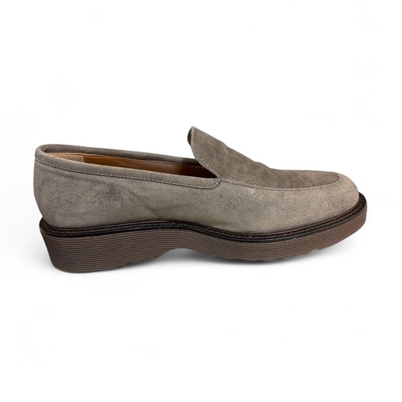 Aquatalia Kelsey Weatherproof Loafer Grey Shine Size 7.5 - Picture 3 of 10